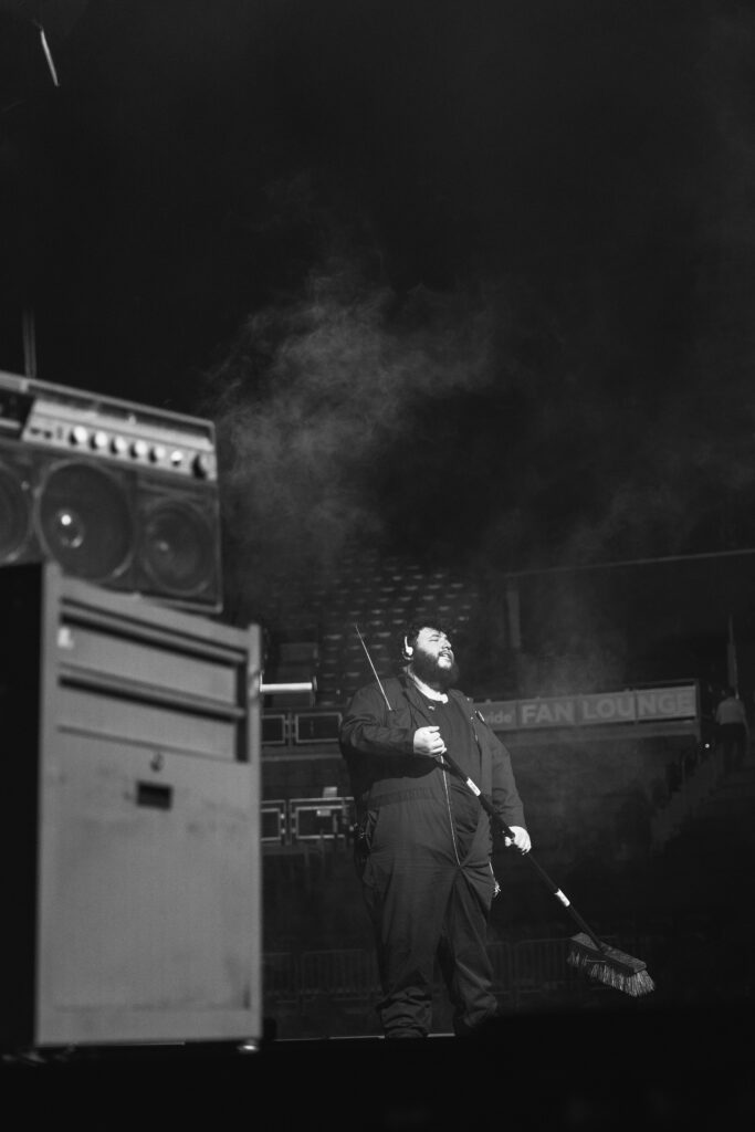 Teddy Swims brings vocals, production, and hot dogs to Nationwide Arena in Columbus, OH with The Ugly Tour.
